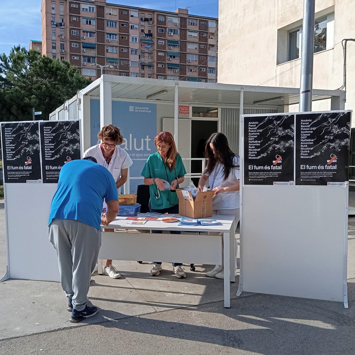 🫁 Al #CAPBesòs han promogut que la seva població de referència deixi l’hàbit de fumar amb motiu de la XXV edició de la Setmana sense Fum, aquest any la sota el lema "Zero emissions també als teus pulmons"