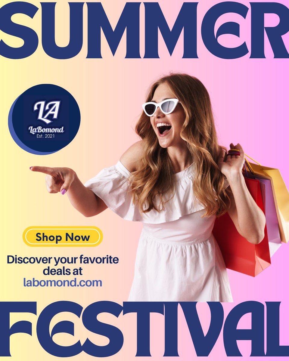 labomond's tweet photo. Get ready for the ultimate #SummerFestival at LaBomond! 🎉🌞

Our hottest deals of the season are here, and you don't want to miss out! 🌟👗🕶️
Discover your favorite deals at https://t.co/1qcPq8ItDT! 📲💕

#ShopNow #SummerVibes #FashionDeals #LaBomond #SummerSale https://t.co/yJIq3C89if