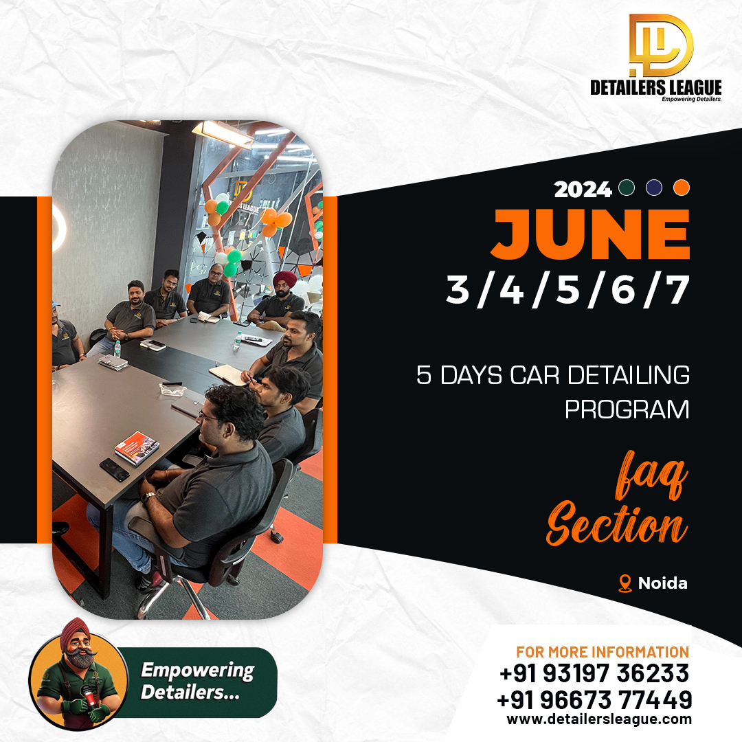 detailersleague's tweet image. Exciting news from Detailers League! We're launching a new program that covers everything you need to excel in car detailing. Get certified in multi-product inspections, paint evaluation, tag section, shop &amp;amp; personal certification, Don't miss this opportunity. #WrappingTraining