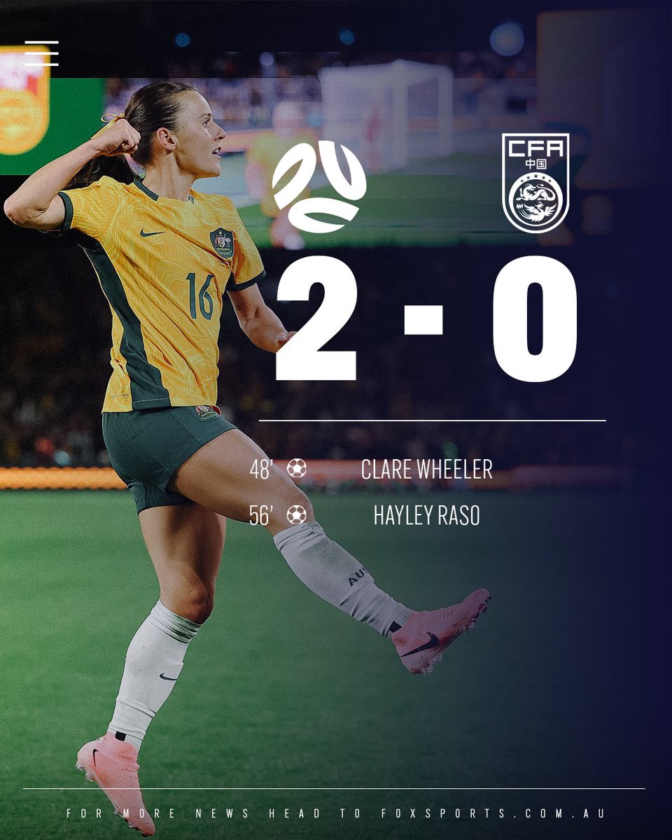 A strong win capped off with an emotional tribute to a Matildas legend 🇦🇺

MORE: bit.ly/3V9bF0V