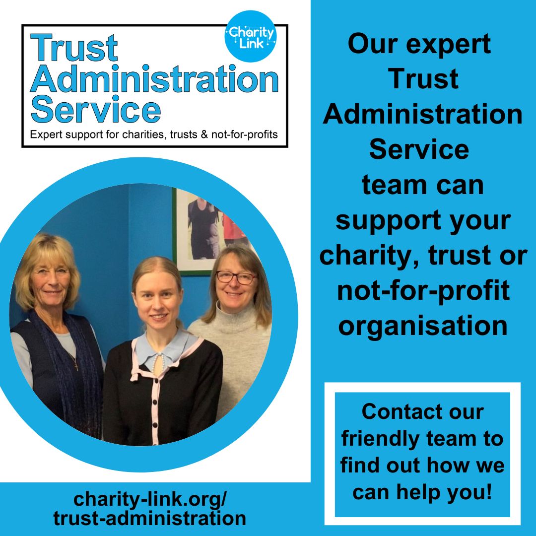 Charitylink's tweet photo. Our #TrustAdministration Service helps #charities #trusts &amp;  #notforprofits with services including Clerkship, Management &amp; #GrantAdministration - all profits are fed back to support Charity Link's core charitable work - so its win-win!
https://t.co/kG3uhEfGMY https://t.co/ZNH40gnT1d