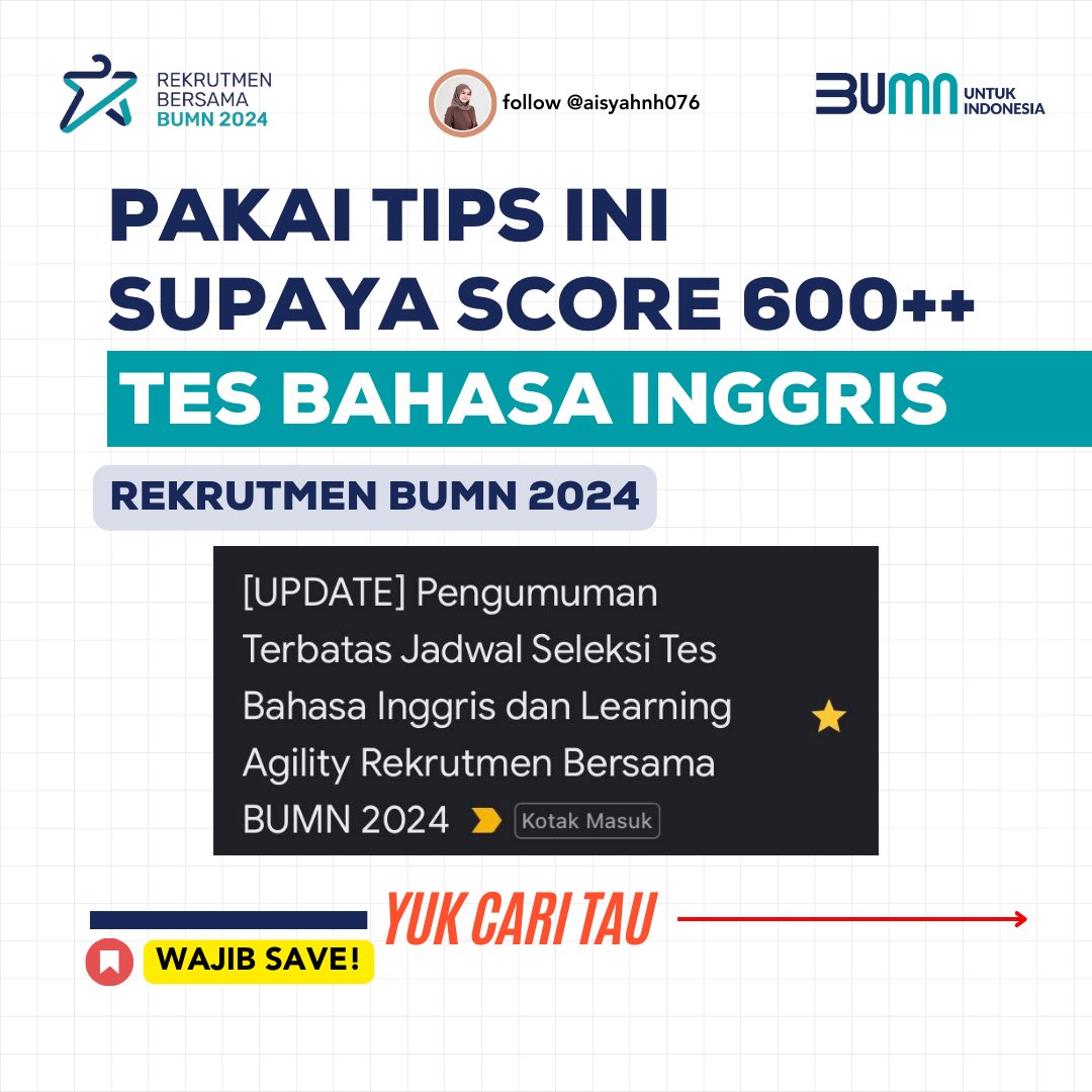 Aisyah | Tips Karir tweet media