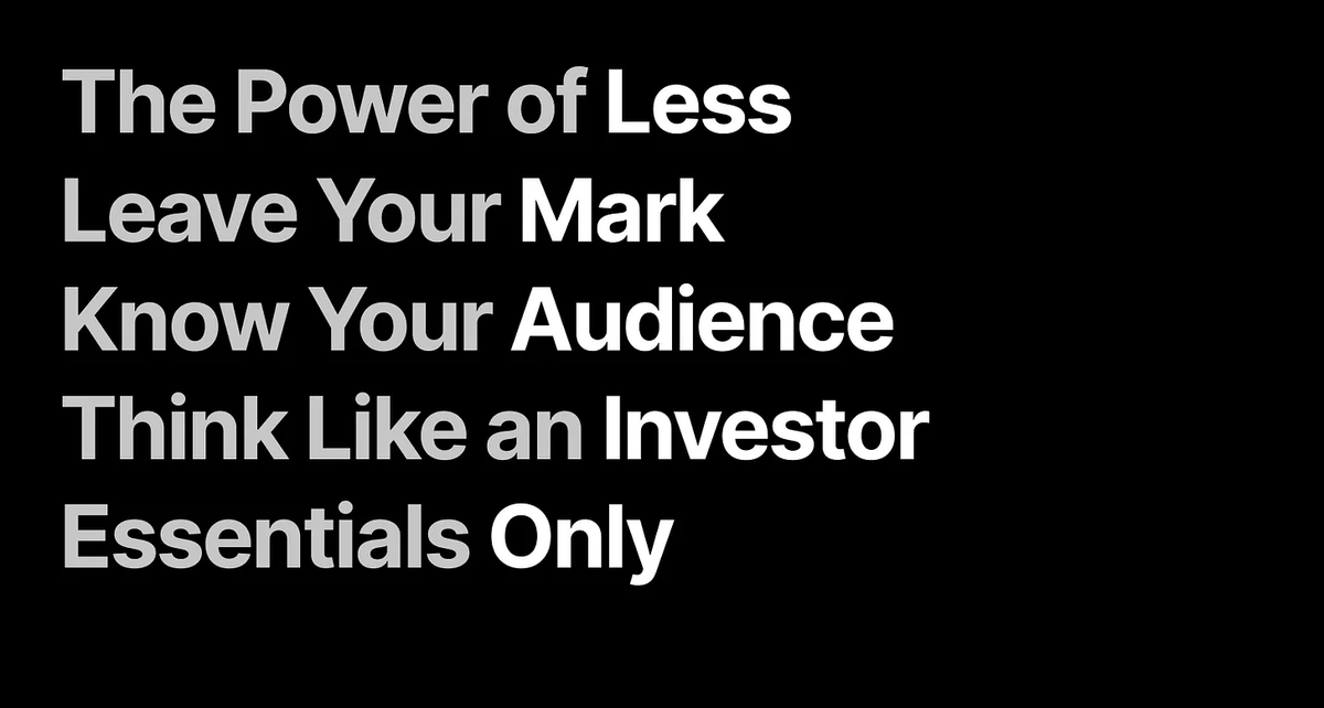 Vareloglou's tweet photo. Why do we ask founders to cut their pitch deck in half? Read our latest substack 👇 https://t.co/kVy3JjcnXB