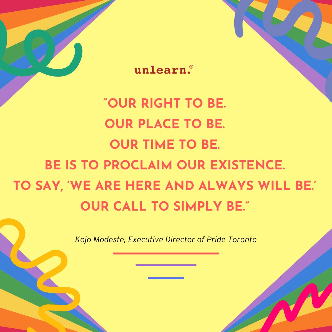 🌈 Toronto's Pride director emphasizes the fundamental right for the 2SLGBTQIA+ community to just 'Be.' Let's honour diversity, acceptance, and the freedom to express who we are. 
Fill in the blank! “Be _______!” #Pride2024 

@pridetoronto