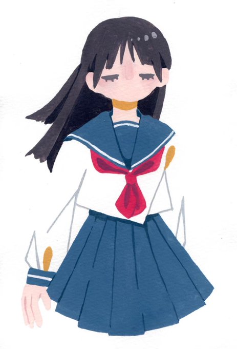 「sailor shirt school uniform」 illustration images(Latest)