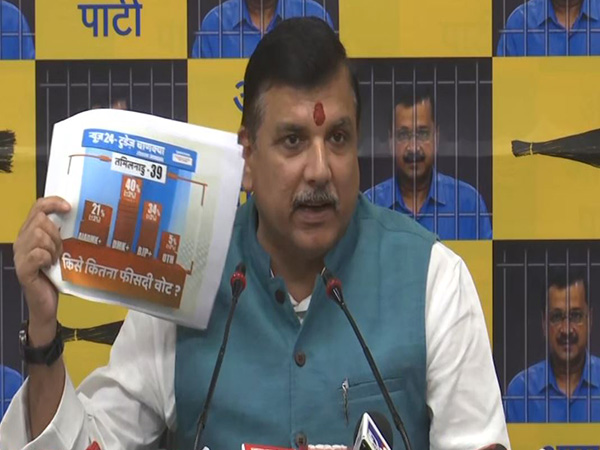 ani_digital's tweet photo. "Pollsters misleading people, attempts made to influence voting": AAP's Sanjay Singh slams exit poll predictions
Read @ANI Story | https://t.co/DLxFsAhs1o
#SanjaySingh #AAP #PollPredictions #exitpollsresultlive https://t.co/eUoRMp1LiR