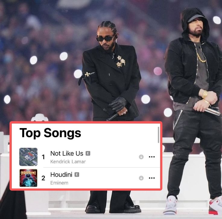 When your Top 2 Rappers are on Top 2 🙌 (US Apple Music Charts)