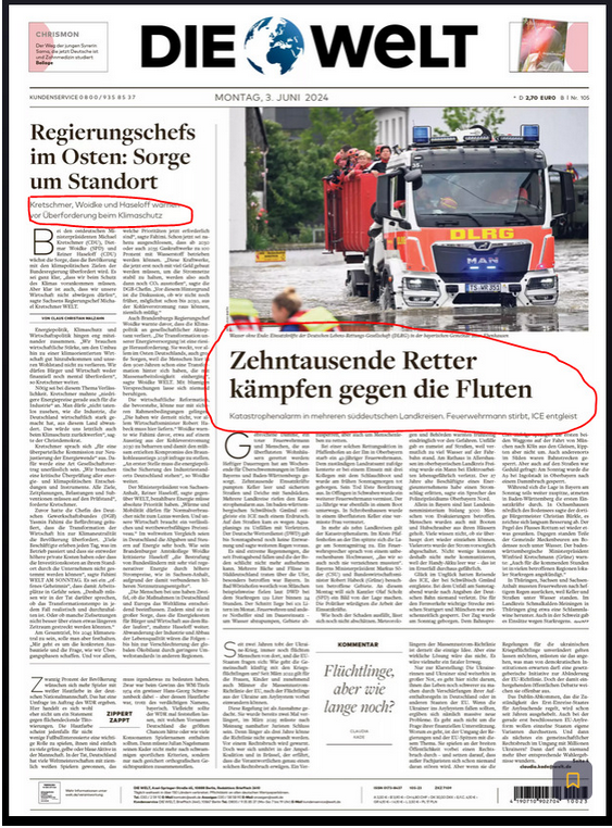 marschimuc's tweet photo. Und es geht immer so weiter. #hochwasser #flut #klima #klimawandel #klimaschutz #fridaysforfuture #wetter  #globalwarming @FridayForFuture @diegruenen @welt https://t.co/ag32L7PMut