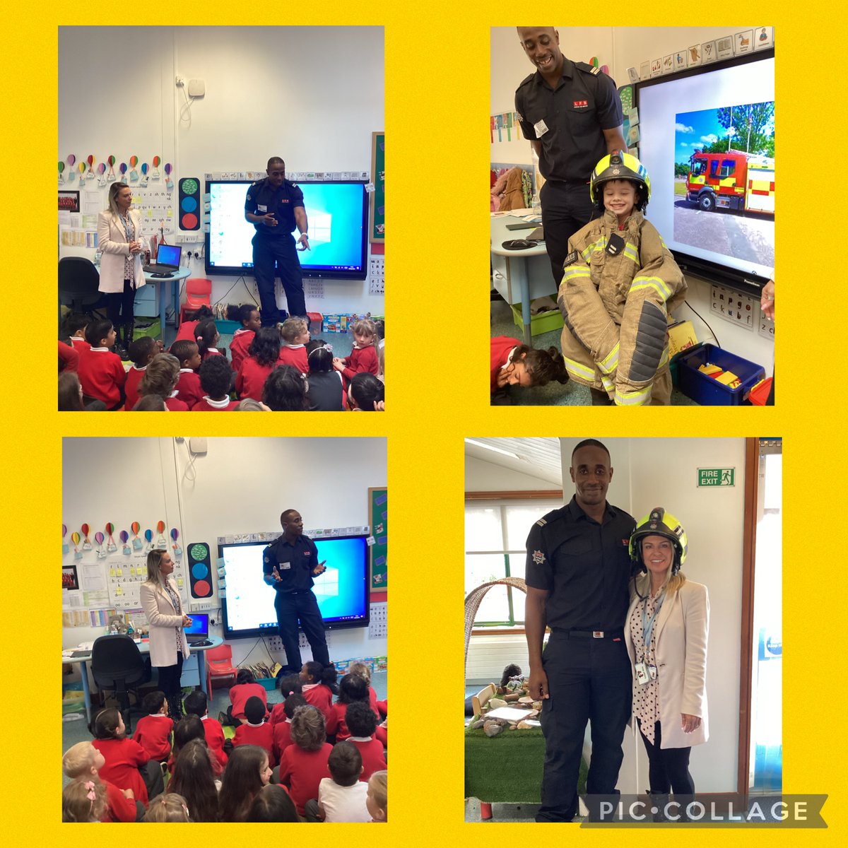 Thank you to Firefighter Darren, who taught us about the importance of fire safety, fire alarms &amp; how to safely evacuate. <a href="/MissNoble_WHA/">Miss Noble</a> <a href="/WhittinghamWHA/">Whittingham Primary Academy</a>