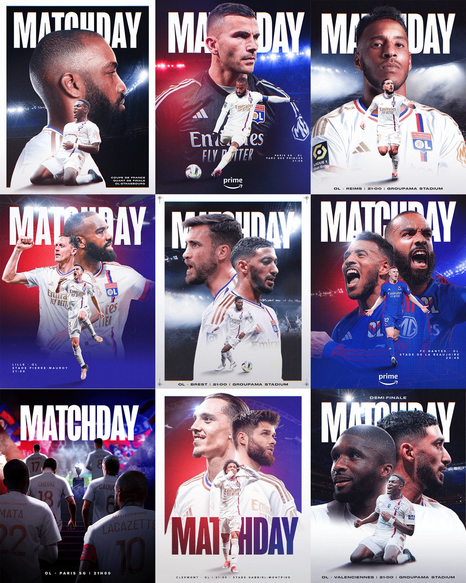 🎬 Fin de saison !

À l'issue de cette saison riche en émotions, voici un extrait des visuels "Matchday" créés pour l'<a href="/OL/">Olympique Lyonnais</a> ! 🔴🔵

Pour en voir plus 👉 behance.net/gallery/198301…
