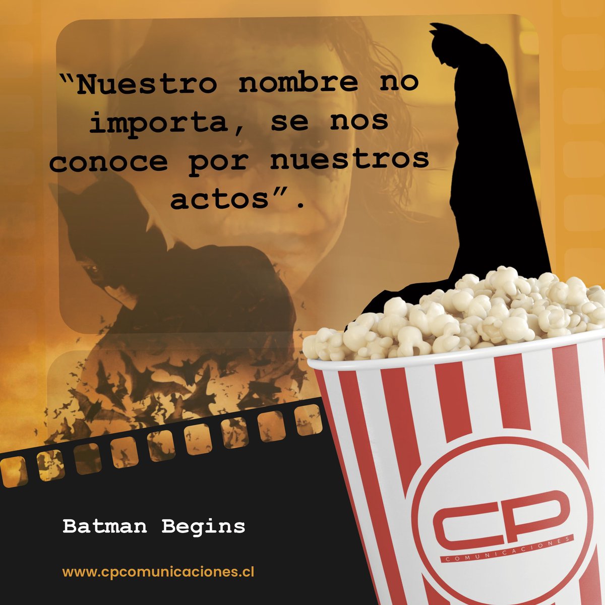 ¡En CP Comunicaciones te invitamos a descubrir tu Inspiración Semanal! ⭐️

Dale un impulso a tu día con nuestra frase motivacional de los lunes. 🎬

Descubre la sabiduría de aquella película 📽️ que puede cambiar tu perspectiva y encaminarte hacia el éxito. 🌈

¡Acompáñanos en