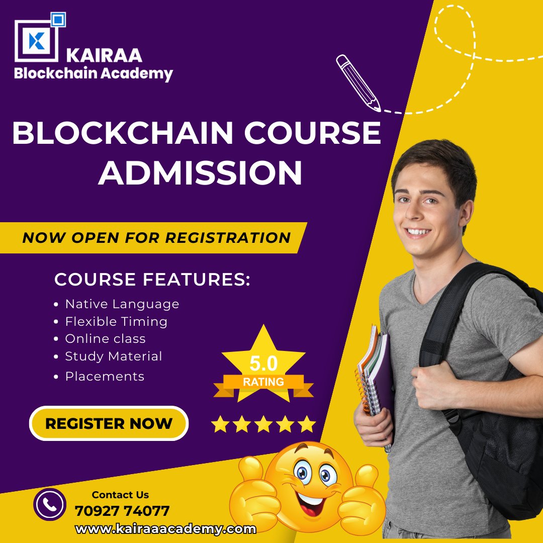 Kairaa_academy's tweet photo. Level up your career!  Master the most in-demand skill: Blockchain!  Our online course is now available in your native language with flexible timing.  Join the future of technology!

#kairaaaacademy #skills #career #online #BlockchainCourse #LearnAtYourPace #FutureProofYourCareer https://t.co/lYAPSTY74l