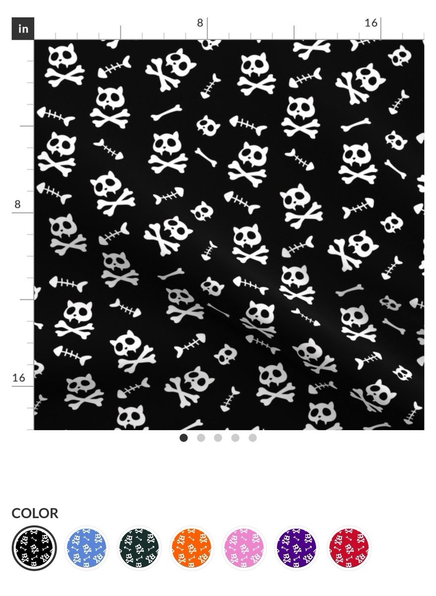 Kateryna_Design's tweet photo. I like cats and Halloween this is my new fabric design with Cat Skulls and Fishbones. I've designed it in 7 colours. Which one is your favourite? Comment below. 

https://t.co/SsLosjMDlf https://t.co/cNT4ypqPcO
