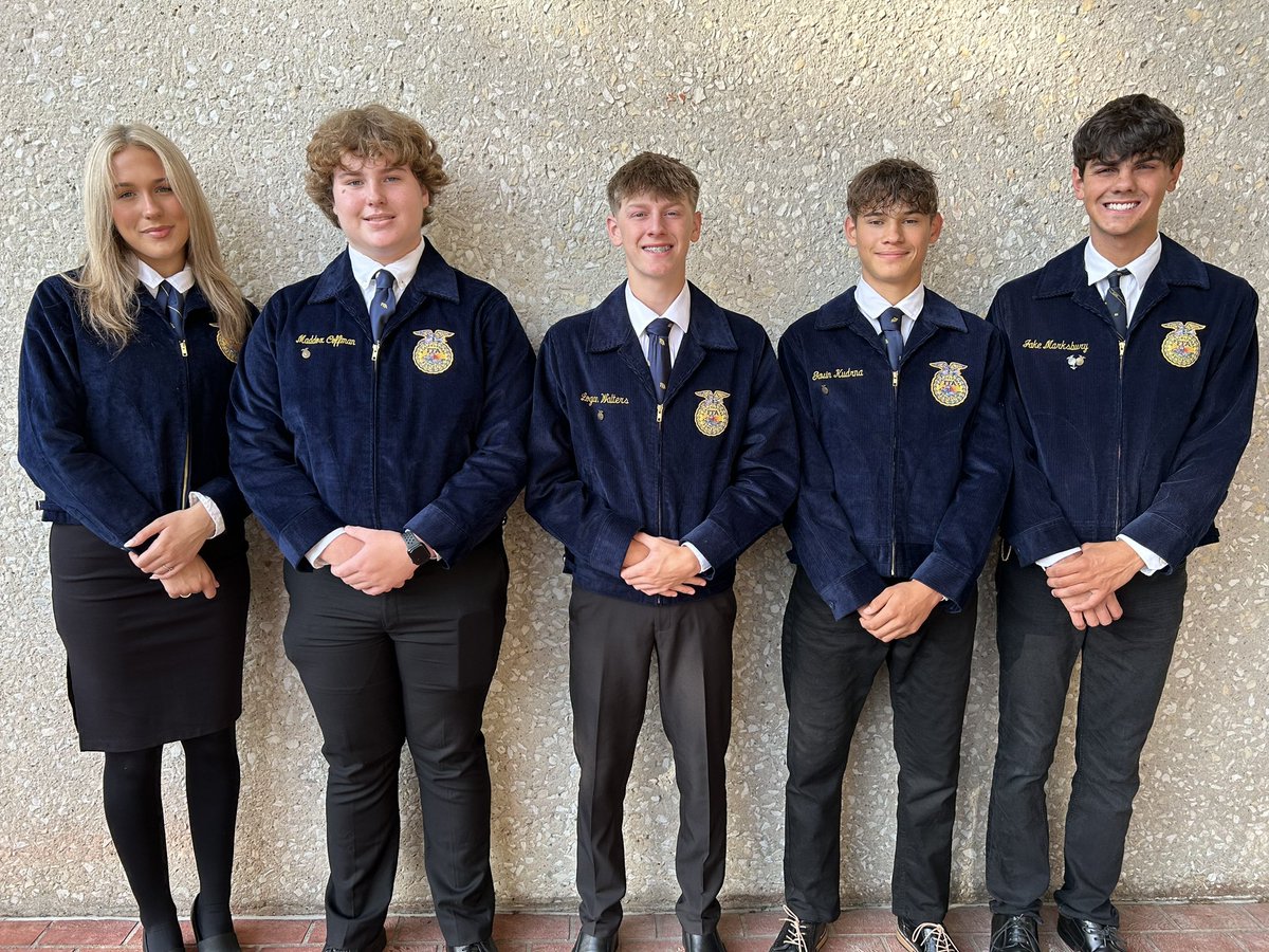 Good luck to the food science team as they compete in the state contest this morning!