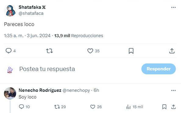 delpynews's tweet photo. ▶️ MBA'E PIKO? | 😳

💣Uno que empezó tranqui el lunes es Óscar "Nenecho" Rodríguez.

El intendente de Asunción descargó su enojo en X y se acordó de muchos. 🫣

👀Y eso que el Real Madrid ganó la Champions. https://t.co/iTJdkqUOYH