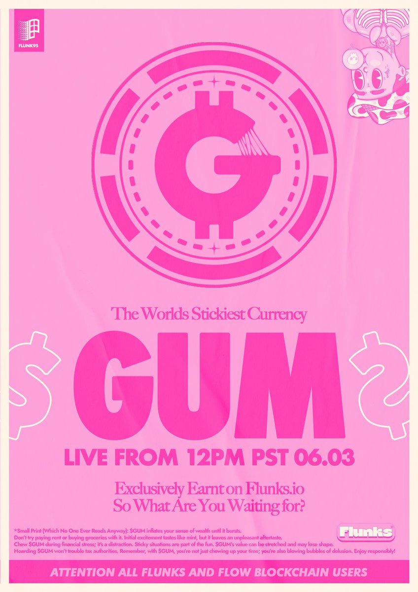 flunks_nft's tweet image. GM Everyone 🌞

Who&apos;s ready to start earning that sweet $GUM? 

#LetsFlunkingGo #GUM