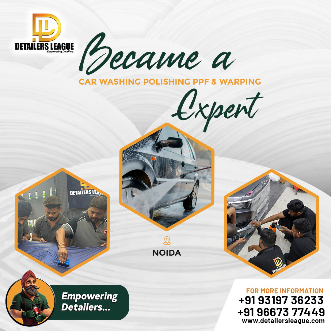 detailersleague's tweet image. 🚗✨ Exciting News! We’re starting a new batch for hands-on training in Noida! Learn the latest in coating application, proper washing techniques, and new skills with our advanced machines. Plus, join us for the first-ever PPF training in the area. #WrappingTraining
#CarWrapping