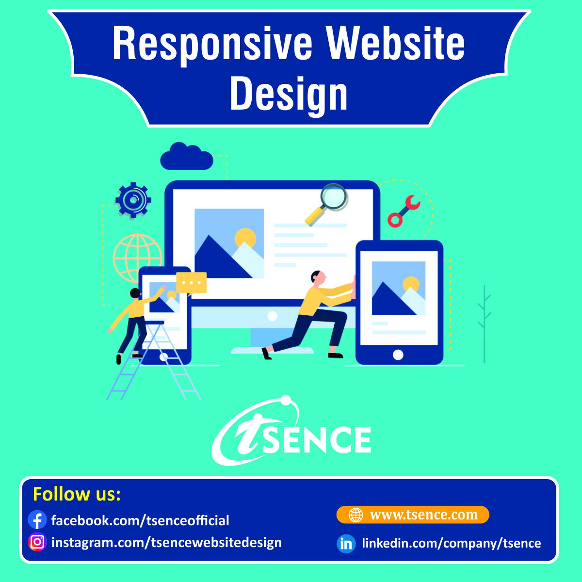 tsenceweb's tweet image. Is your website ready to impress on any device? At #Tsence, we specialize in #Responsive_Website_Design to ensure your site looks stunning and functions flawlessly, whether viewed on a smartphone, tablet, or desktop. 
tsence.com/resposive+mobi…
#ResponsiveWebsiteDesigning