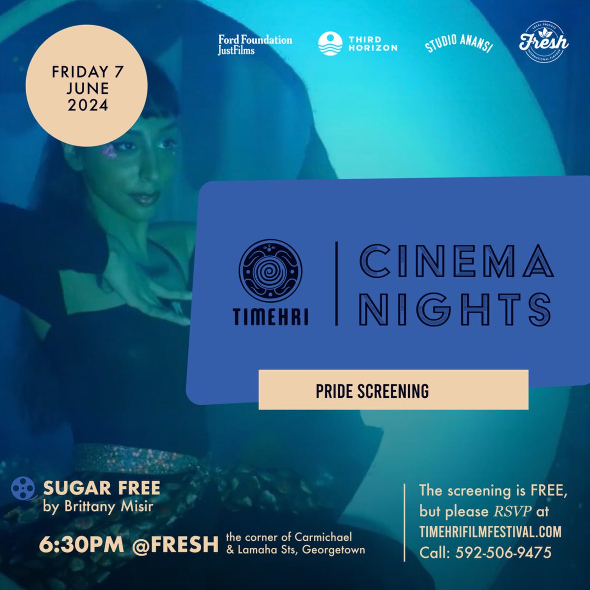 The excitement is back with #TimehriCinemaNights, and this time, we're kicking off #PrideMonth in style! 🏳️‍🌈 Join us for an unforgettable evening featuring four captivating short films.

Sugar Free by <a href="/Brittany/">Brittany</a> Misir | 🇨🇦 | 2023

Visit our website (link in bio) for more details