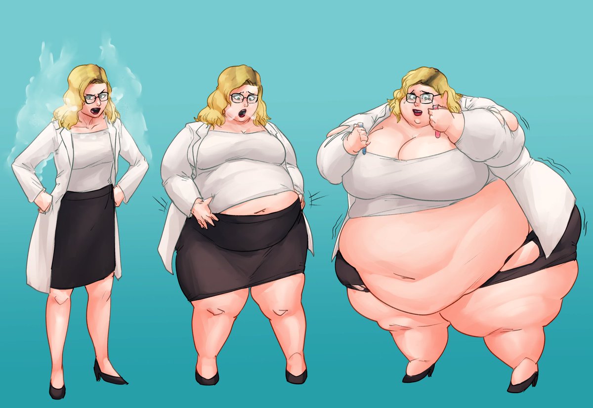 ExponentialMass's tweet photo. Setting this free from the P-other site-eon dimension, this rather LARGE sequence, a #commission for a scientist afflicted by an enfattening inhalant of some sort!

Commissions are open and ongoing! https://t.co/MP9BUqcqTr