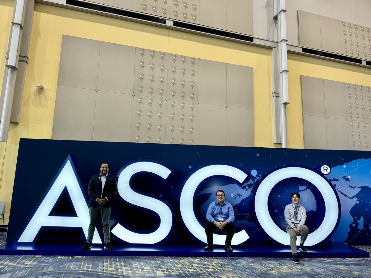 The three amigos taking #ASCO24 by storm! Proud of this amazing crew!
