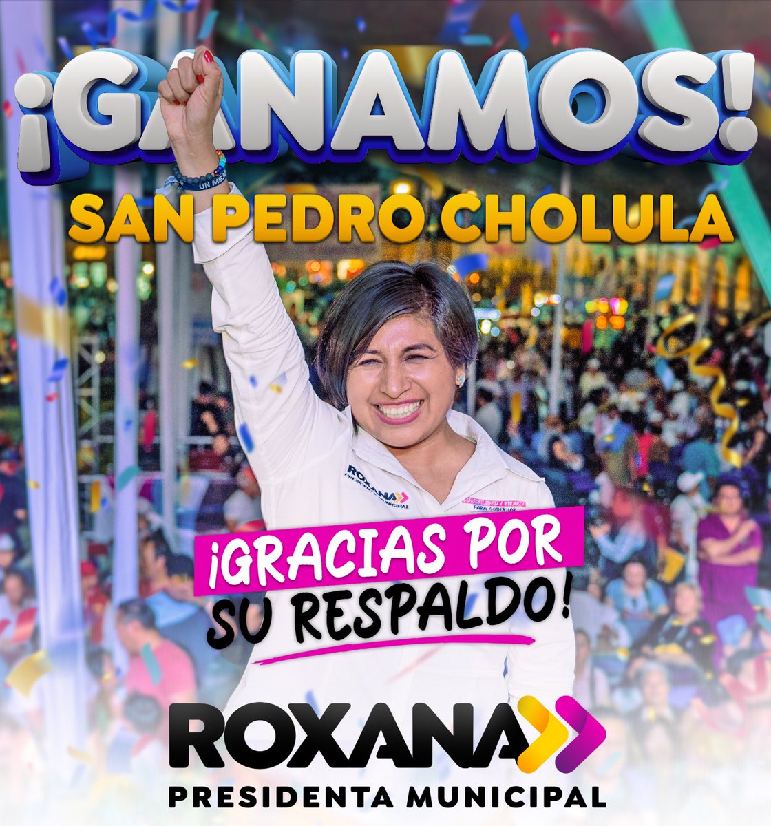 Hoy es un día histórico para #SanPedroCholula, marca el comienzo de una nueva era de esperanza. Esta victoria refleja el respaldo y la confianza en un gobierno cercano e inclusivo. Desde hoy estamos trabajando con sensibilidad y firmeza por San Pedro Cholula