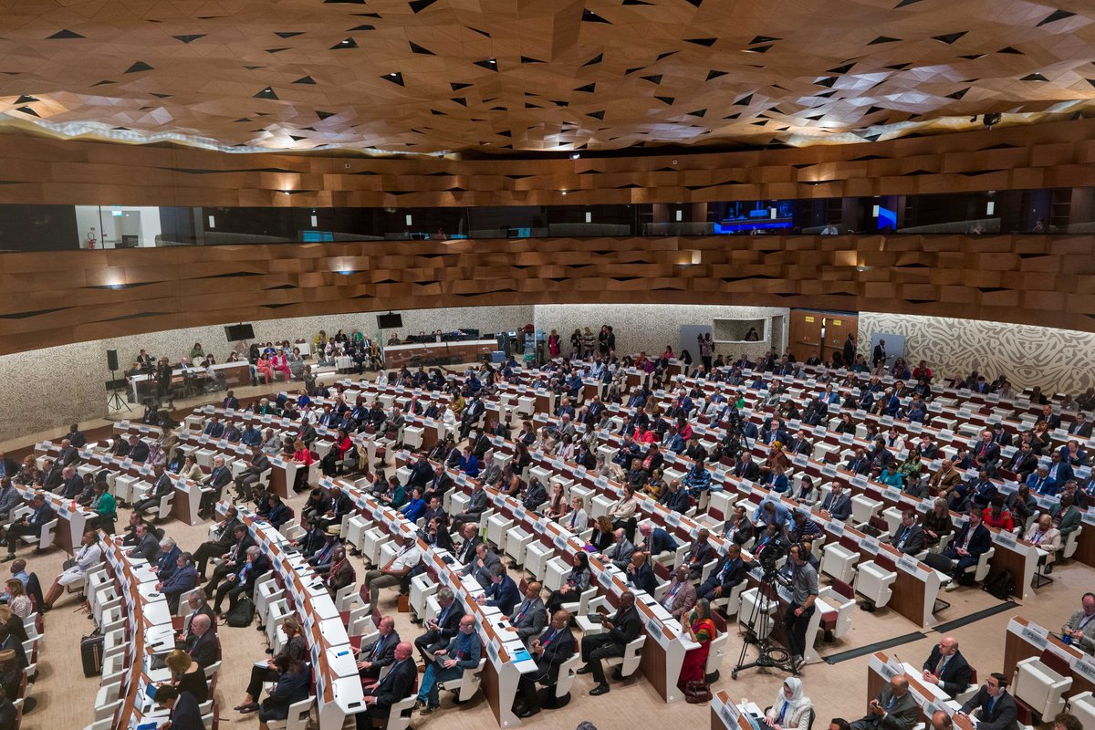 Three Conference Vice-Presidents were also elected during the opening session:

👉Mr July Moyo, Minister for Public Service, Labour and Social Welfare of Zimbabwe, (Governments)

👉Mr Rajeev Dubey from India, (Employers)

👉Ms Béatrice Lestic from France, (Workers)