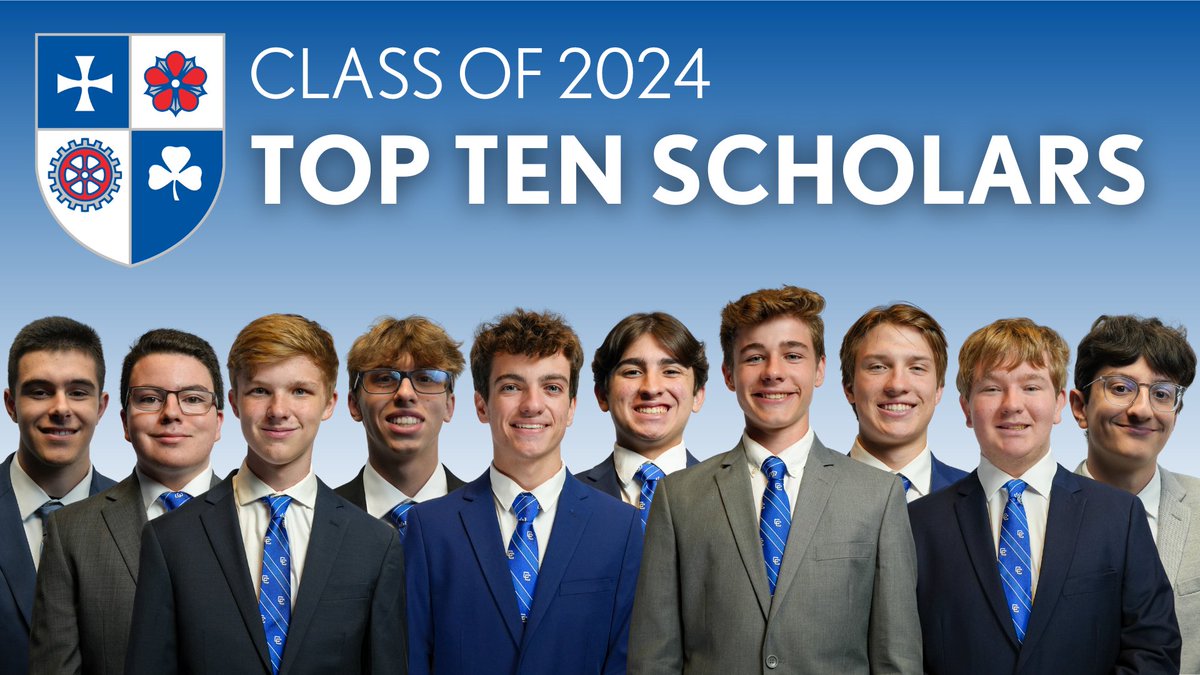 Detroit Catholic Central High School celebrates the top 10 scholars from the Class of 2024 for exemplifying academic excellence, leadership, and dedication throughout their high school years. 

Join us in congratulating our students!

Read the story here: catholiccentral.net/news/latest-ne…