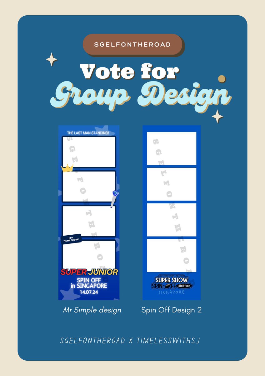 SGELFontheroad's tweet photo. Vote for your favourite designs via the form or through our telegram! 

Tele: https://t.co/Z4YrUAumFu https://t.co/wpAqjuR0dL