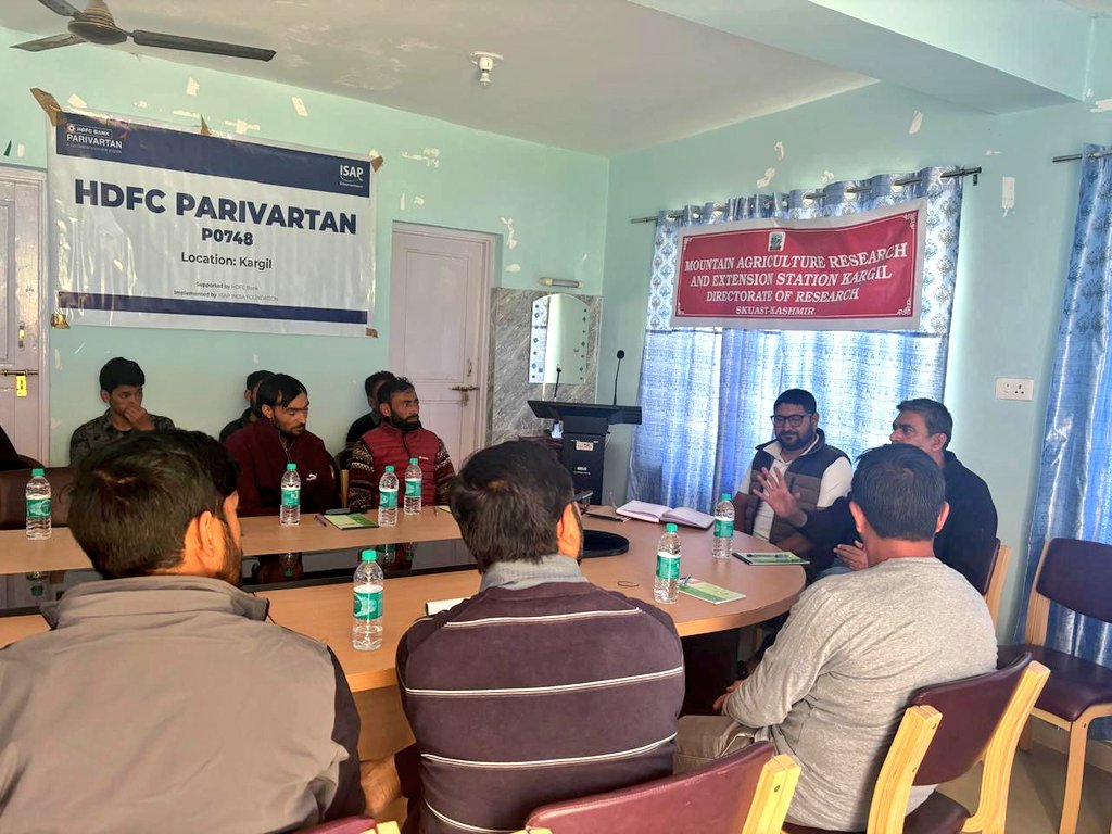 airnewskargil's tweet photo. In Ladakh, the Humbuting Organic Producer Ltd., the 2nd FPO of Kargil district, successfully conducted a comprehensive Farmer training program at MARES, SKUAST Kargil
The FPO is supported by @HDFCBankCSR &amp; promoted by @isapindia

@prasarbharti @ddnewsladakh @DDNewslive @dc_Kgl https://t.co/dgPDSQsWle