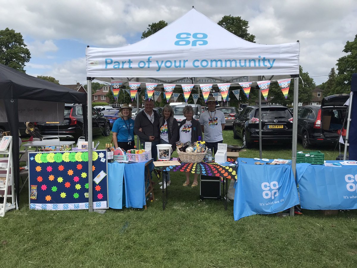 AliLainchbury's tweet photo. What a fantastic day at our Co-op stall as a sponsor of Lindfield Village Day. Raising funds for Barnardo’s, talking about Sustainability &amp; Great Big Green Week, Co-op Membership and the importance of community through our Member Pioneers #coopuk #memberpioneers @Petrolheadnelly https://t.co/RkF3ak8tzM