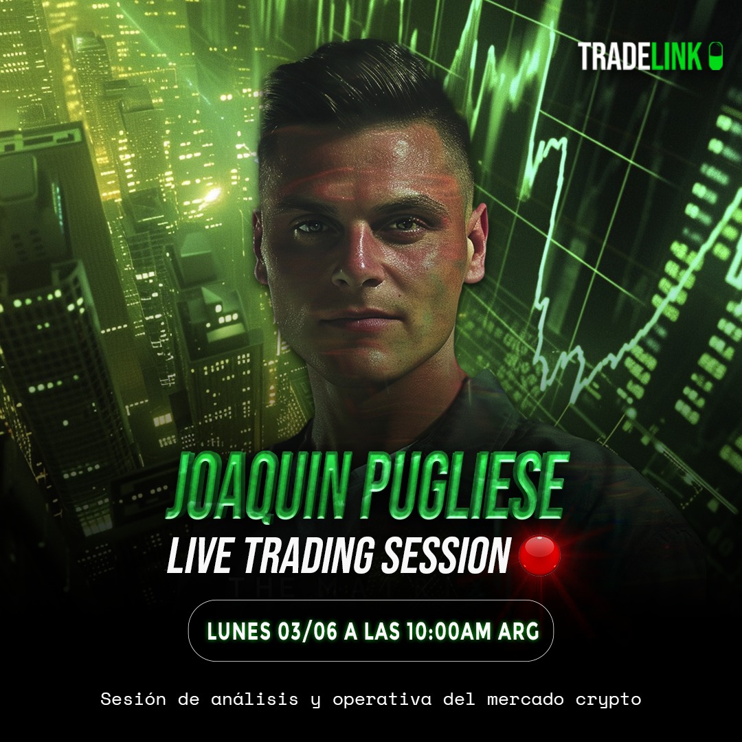 tradelink_es's tweet photo. En “15 minutos vamos a iniciar nuestra SESIÓN DE ANÁLISIS + OPERATIVA del día de hoy Lunes 03 Junio 🔥🚀

Responde con  🔥si vas a conectarte aprovecharla !!

#Trading #Trader #Crypto https://t.co/I0BUuzauQI