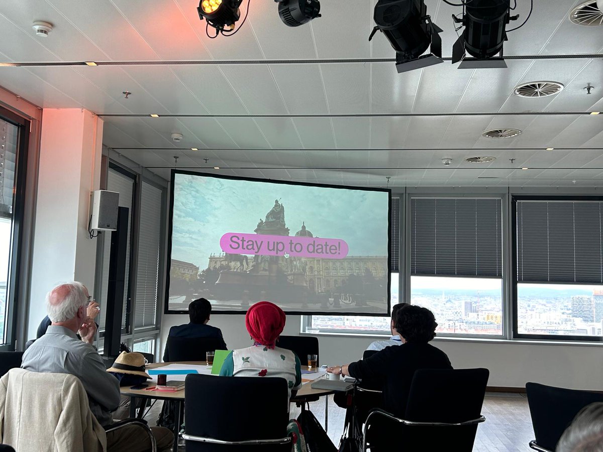 InnovXcelerator's tweet photo. 🌍 Here in Vienna at the @UNIDO  Regional Conference! We're at the Innovation Salon for a co-ideation session: Learn, Connect, Inspire. 🚀✨
#UNIDO #Innovation #Vienna #Sustainability #ViennaUp🌱 https://t.co/uxBwEoue37