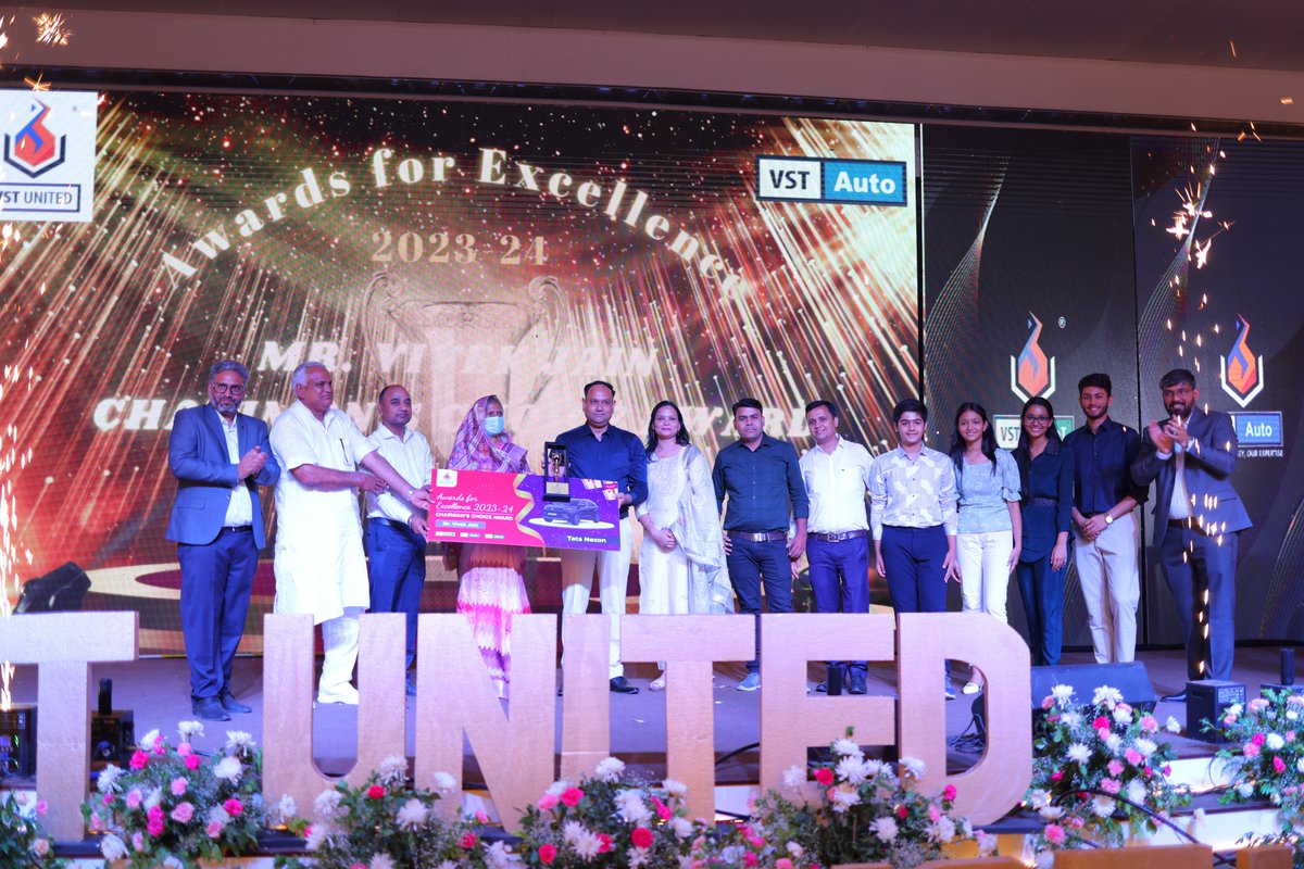 🎉<a href="/VSTUnited/">VST United Group</a> celebrated the Awards for Excellence 2023-24! 🌟 A night to honor outstanding achievements and dedication.

#vstunited #ExcellenceAwards #CelebratingSuccess #AwardsForExcellence2024 #vstgroup #vstunitedgroup #vstcoreb #vstcleani #VSTAutoIndia #awards