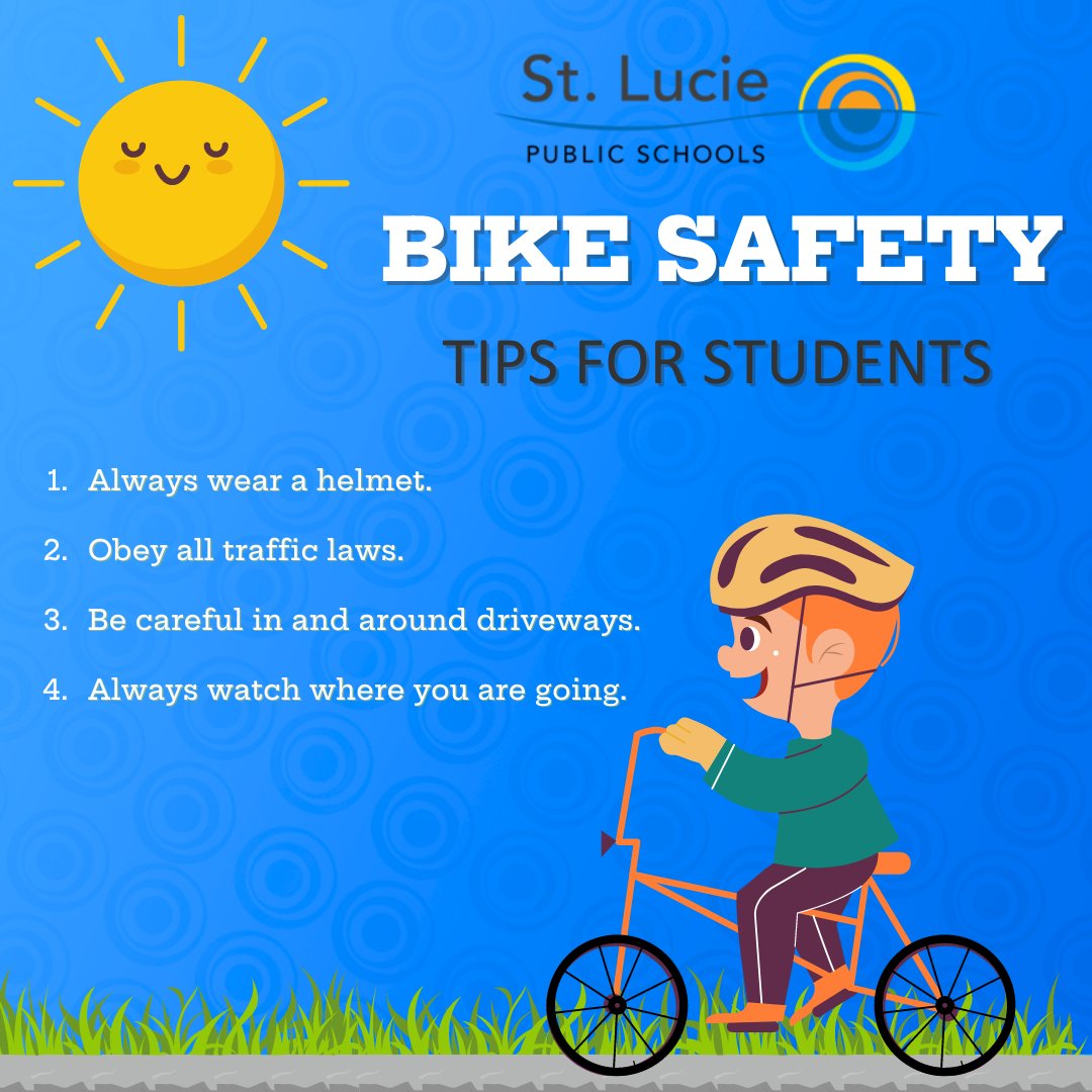 Happy World Bicycle Day🚴🏽‍♀️Let's pedal towards a healthier planet, one safe ride at a time! #worldbicycleday #pedalpower #bikesafety #wearestluciepublicschools