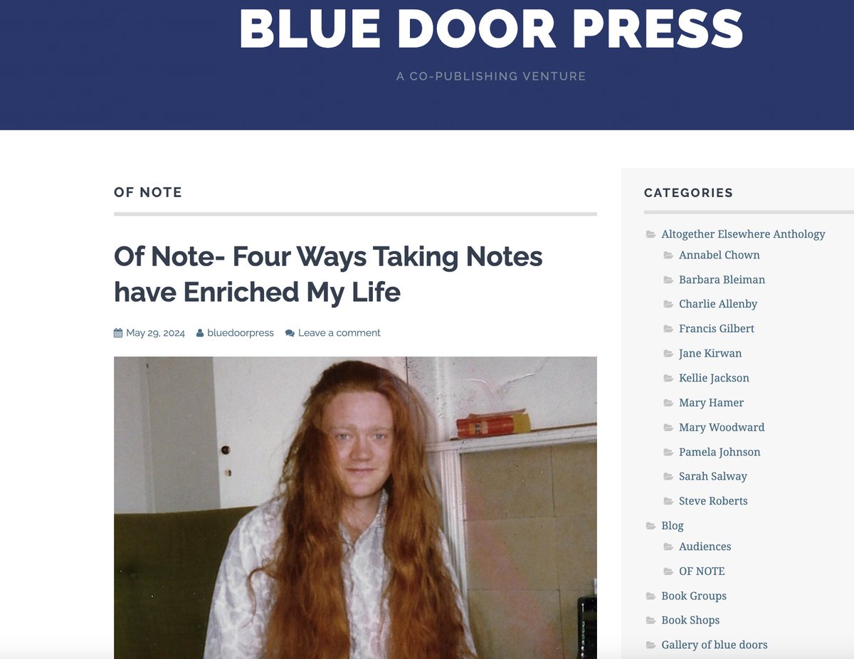Blue Door Press (@bluedoorpress) on Twitter photo Terrific new blog in our 'Of Note' series by <a href="/wonderfrancis/">Francis Gilbert</a>, who talks about notes and their importance in his life. And what a photo of him, in his student note-taking days too! bluedoorpress.co.uk/category/blog/… Terrific new blog in our 'Of Note' series by <a href="/wonderfrancis/">Francis Gilbert</a>, who talks about notes and their importance in his life. And what a photo of him, in his student note-taking days too! bluedoorpress.co.uk/category/blog/…