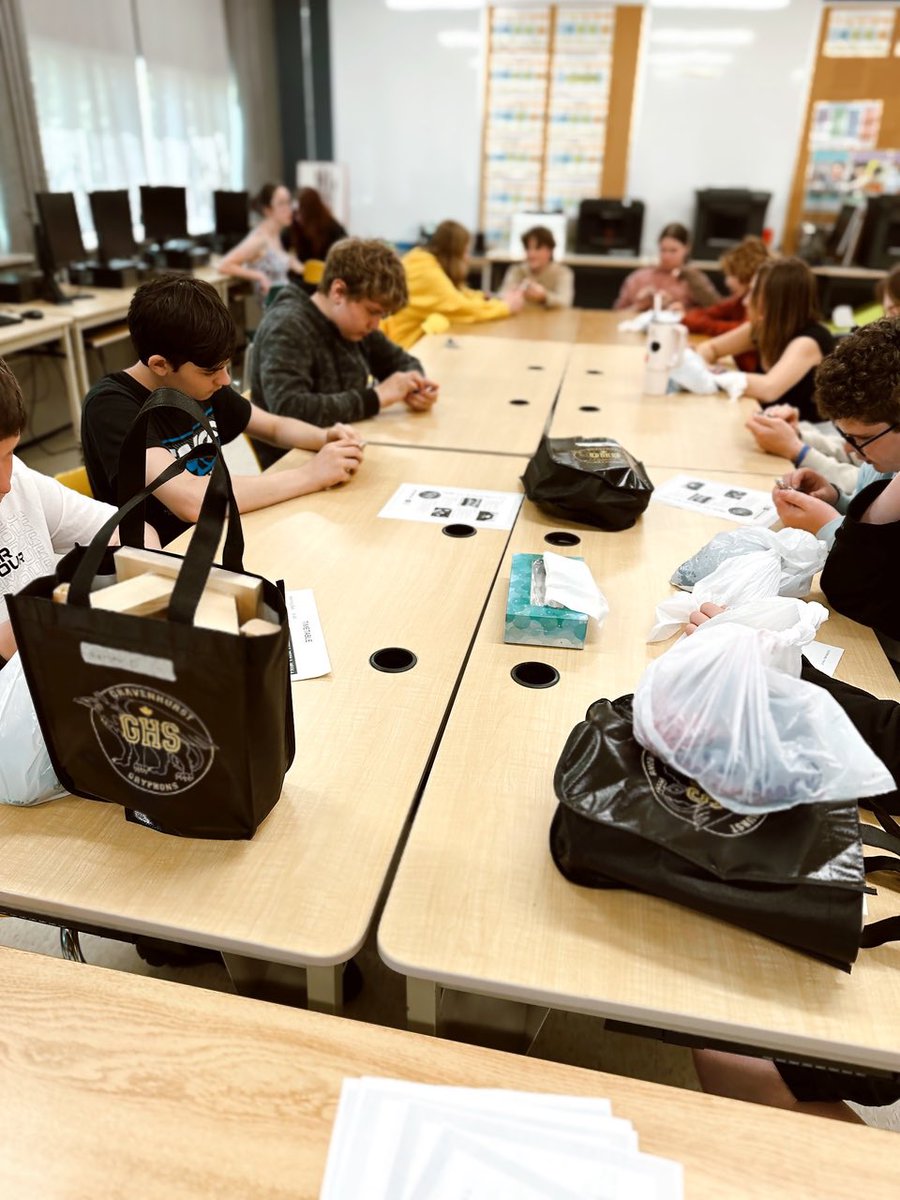 On May 29, Gravenhurst HS hosted "High School, Here We Come!" for incoming grade 9s. Grade 8s from local schools explored GHS's 4 SHSM programs: Construction, Health &amp; Wellness, Hospitality &amp; Tourism, and Art &amp; Culture. They rotated through 6 experiential stations!