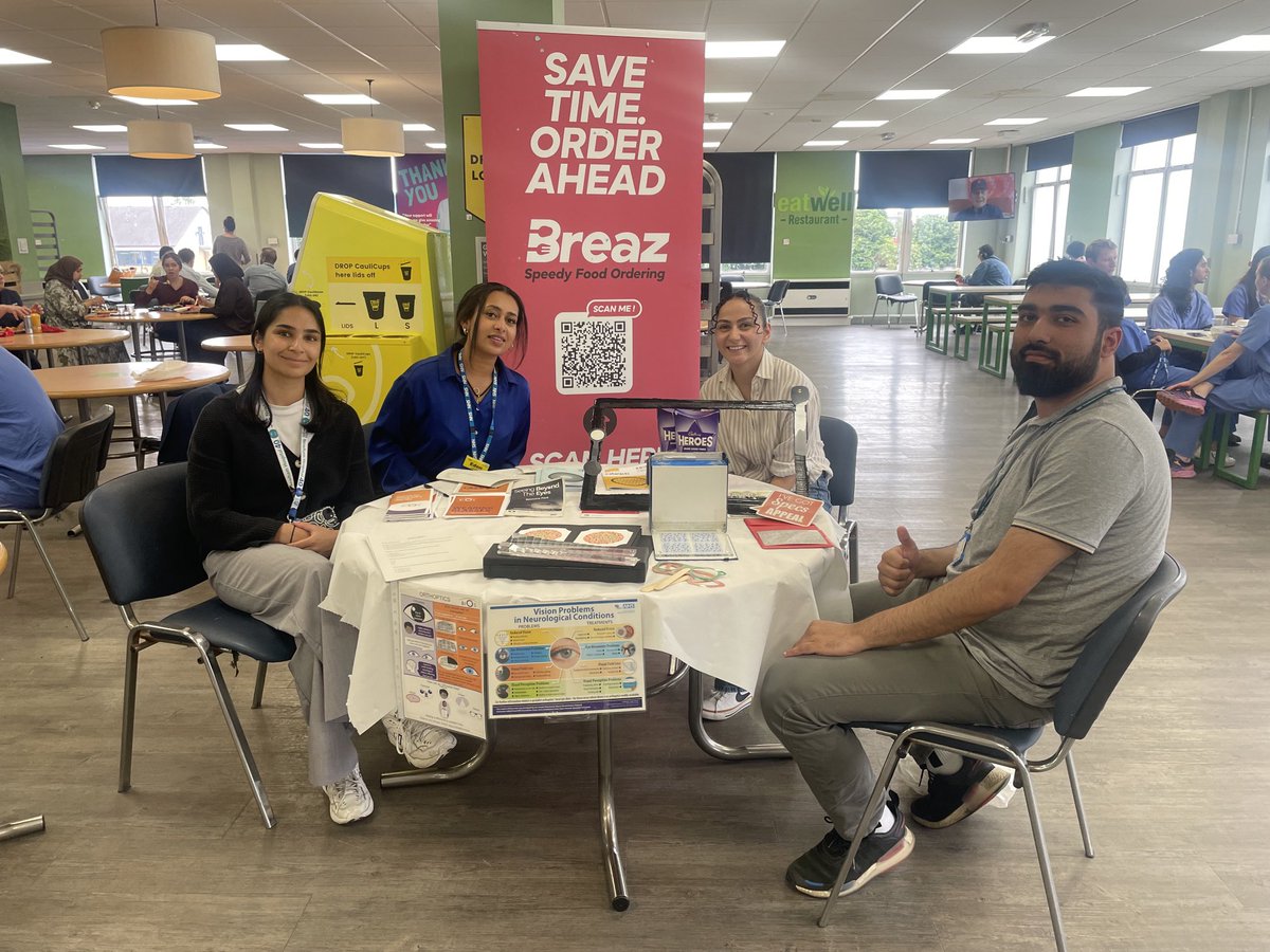 Jacwood1Wood's tweet photo. Massive thank you to our Orthoptists celebrating World Orthoptists Day. Come and visit them in the canteen and get your 3D vision assessed!!💙💙💙⁦@amanjit⁩ ⁦@ratansiz⁩ ⁦@neilbourke1988⁩ ⁦@NHSBartsHealth⁩ https://t.co/HB0zGhw0MZ