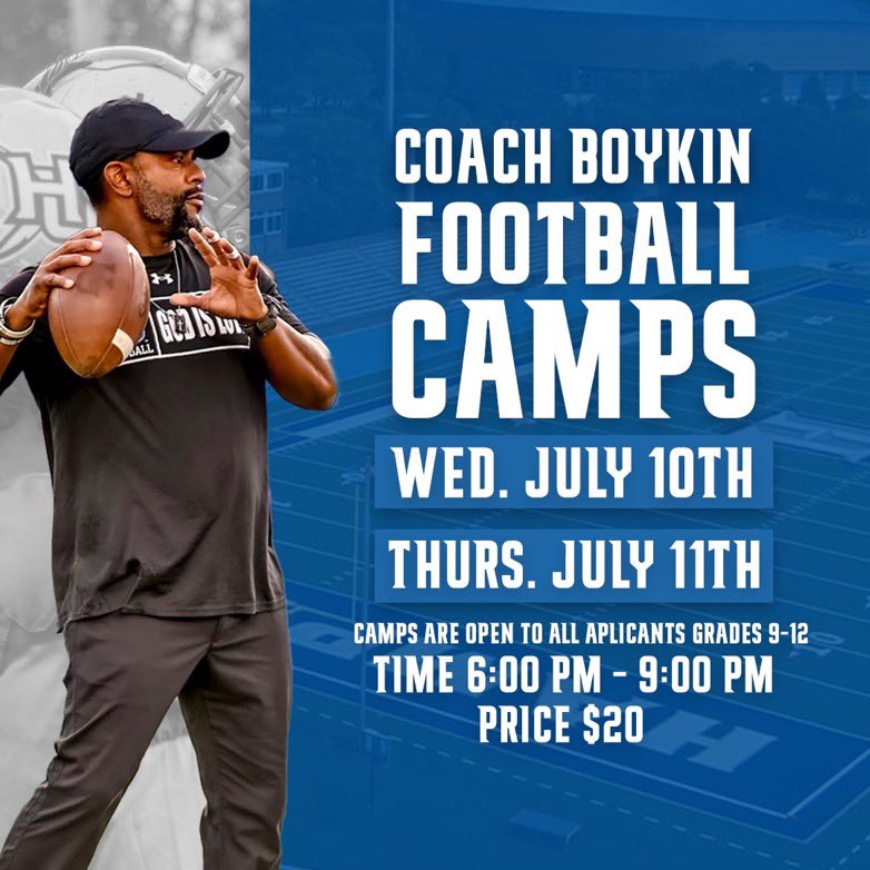 Thank you <a href="/coachbull_/">Darryl Bullock</a> for the personal invitation to @Hampton_FB camp this summer!