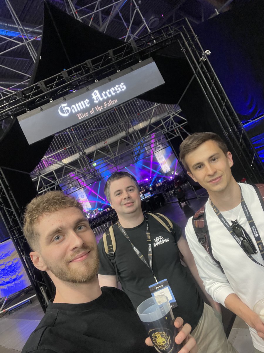 bongfish's tweet photo. Super fun weekend @ Game Access in Brno! For our programmers Tibor, Alexey and Marko it's back to the office now after a great weekend talking games with other passionate devs 🤠 https://t.co/gNBIzquKgp