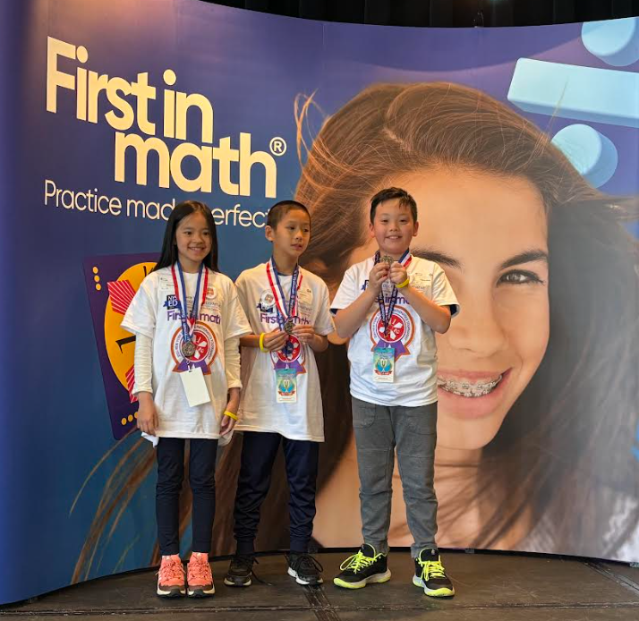 KawasakiSeth's tweet photo. Congratulations to Eugene, Rachel, and Andrew for placing 2nd place in the First in Math Competition! Thank you @KellyWoodMath for doing such an incredible job preparing them! We are so proud of all of you! @A_RiveraNY @HKriegstein @PTAJackson @JerichoUFSD https://t.co/6Ngn2T0NW8