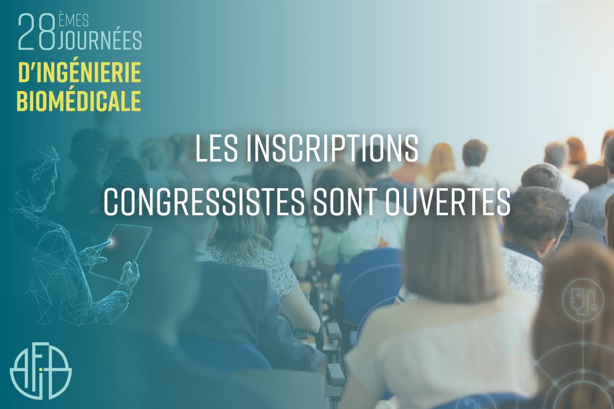 🚨 Les inscriptions aux Journées AFIB 2024 sont ouvertes !

C’est par ici 👉 afib-congres.fr

- 3 jours d’échanges, de rencontres et de partages d’expérience
- 6 plénières, 32 ateliers et 2 table-rondes
- 130 industriels

#biomedical #ingebio #sante #afib2024