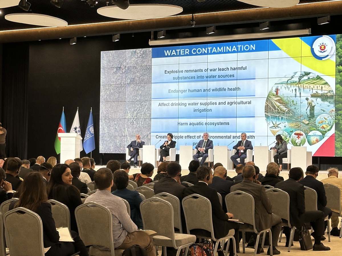 🧵 (1/2) Highlighting the significant link between environment &amp; disarmament, <a href="/Alex_Kuimova/">Alexandra Kuimova</a> represented UNIDIR at the  3⃣  Int'l Conference on Mitigating Environmental Impact of Landmines: Resource Mobilization for Safe and Green Future organized by <a href="/ANAMA_gov_az/">ANAMA</a>  &amp; <a href="/UNDP/">UN Development</a>  👩🏻‍💻⬇️