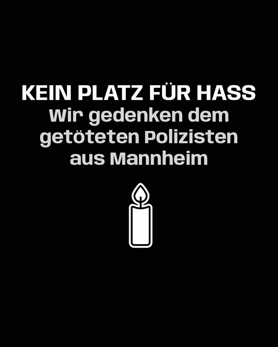 Die Nachricht vom Tod des jungen Polizisten aus #Mannheim trifft uns zutiefst. Er hat die Grundlage unseres Rechtsstaates als mutige Einsatzkraft gegenüber einem mutmaßlichen Islamisten verteidigt. Wir dürfen Hass und Terror keinen Meter Platz lassen!