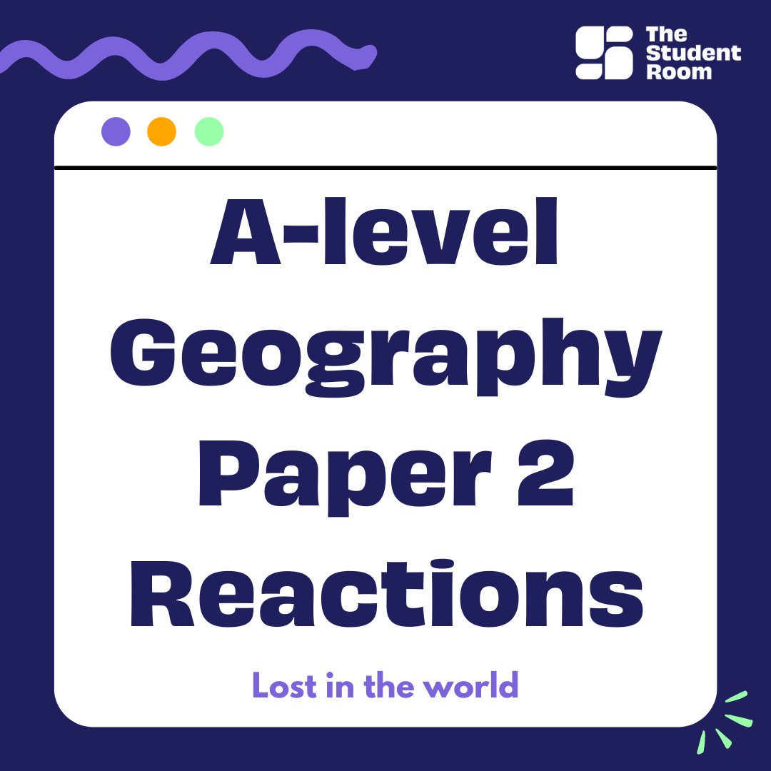 thestudentroom's tweet photo. So we're back from half term with A-level Geography Paper 2 - and it sounds like it was a tough one to navigate. 🧭

Read more reactions here🔗 https://t.co/8YQrjN5osM

#ALevels2024 #Geography #AlevelGeography #GeographyAlevel #AQA #Edexcel #ALevelMemes #ExamMemes https://t.co/ZU6weRy90I