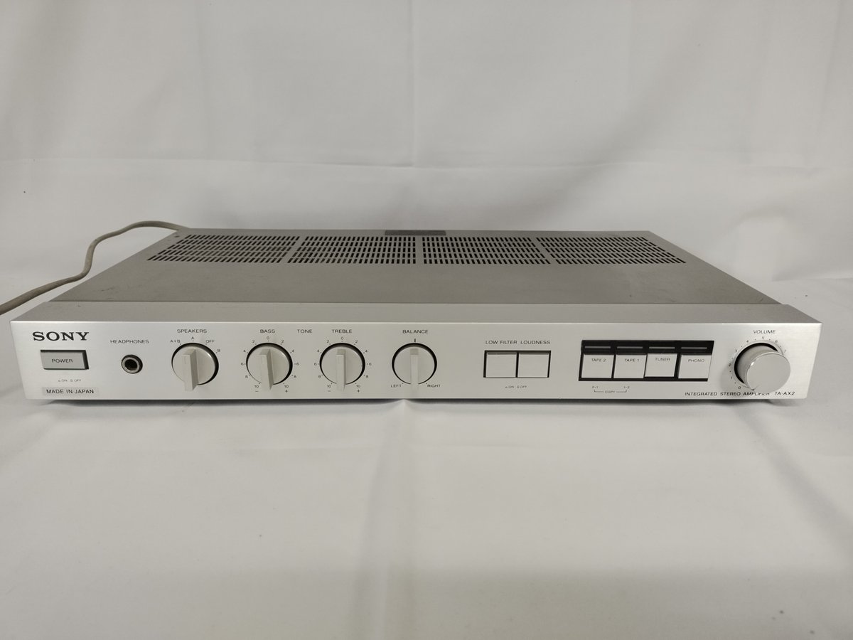 AudioOverhaul's tweet photo. Sonyy TA-AX2 integrated amplifier, available now from https://t.co/giFNpeHdGm

#sony #amplifier #hifi #hifisystem #hifiaudio #hifisound https://t.co/OrXy7rNLXA