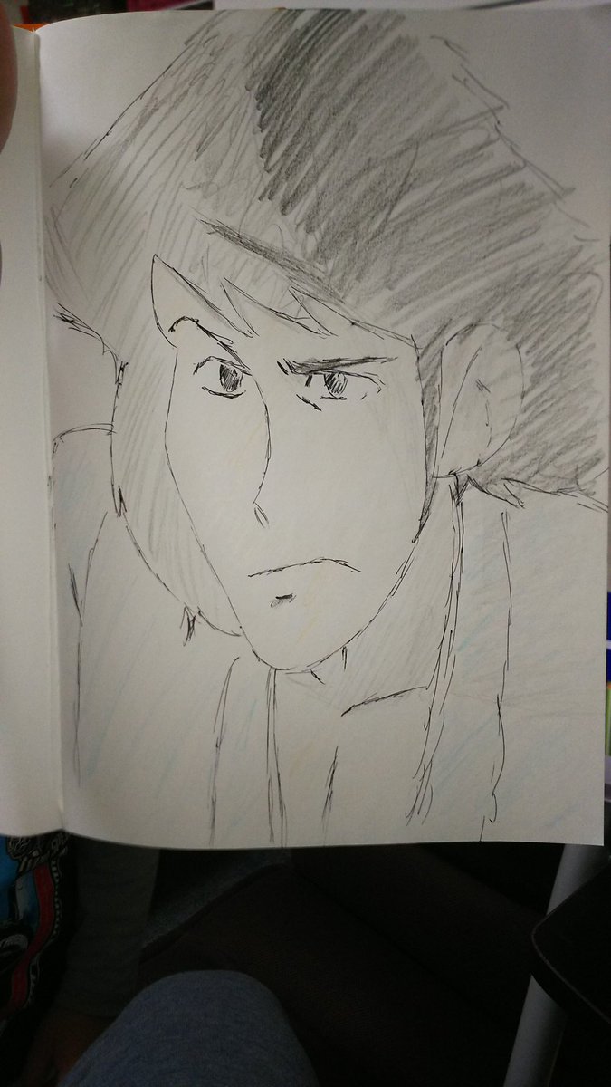 俺の大好きなアニメ！
ルパン三世の声優さん(初期メンバー)が皆さんいなくなってしまった😭
初代不二子役の声優さんの声は、ずっとセクシーに聞こえてた😊
演じるキャラで声色を変える声優さんはほんとすごいと思う🤗
御冥福祈ると共に、またルパン愛がました気がする〜😭🙏
昔描いた五右衛門😂