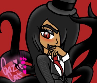 GazieCat's tweet photo. Slender Gazie 🐙🖤

(Based off an old drawing) https://t.co/8AcVW6iwV3
