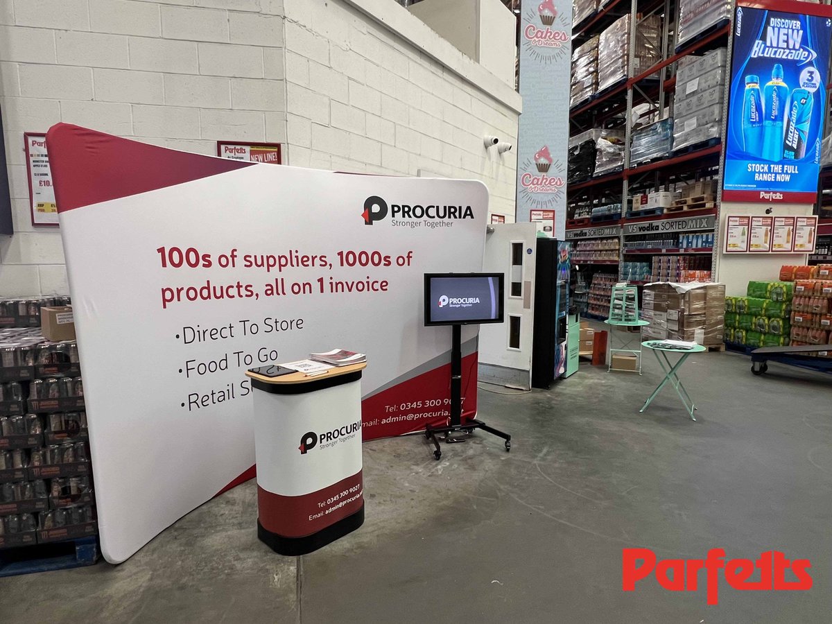 Procuria_DS's tweet photo. Parfetts Aintree Depot Day confirmed! 🚨🤝

This week on Wednesday 5th June, our team will be attending yet another Parfetts depot in a bid to promote our wide range of direct to store services for retailers.

We can't wait to meet everyone! 👋

#Parfetts #DirectToStore https://t.co/02xxuXs3Ny