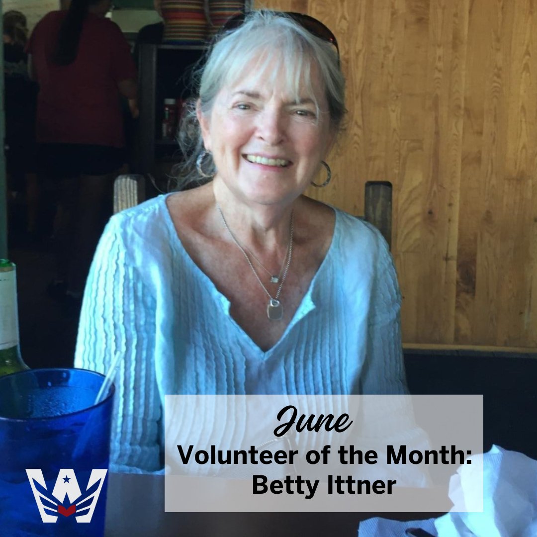 📣 June Volunteer of the Month: Betty Ittner!

#VolunteerSpotlight #VolunteerWithUs #Volunteer #UnitedStatesMilitary #SupportOurTroops #SupportOurVeterans #Freedom #Service #WillingWarriors #WarriorRetreat #HaymarketVA